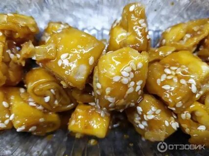 Медовые язычки с кунжутом