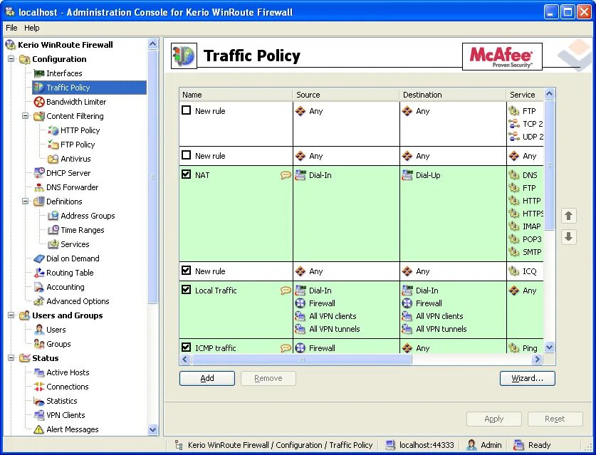 Kerio WINROUTE Firewall активные хосты. Kerio правила трафика. Kerio WINROUTE Traffic Policy. Kerio WINROUTE Firewall правила.
