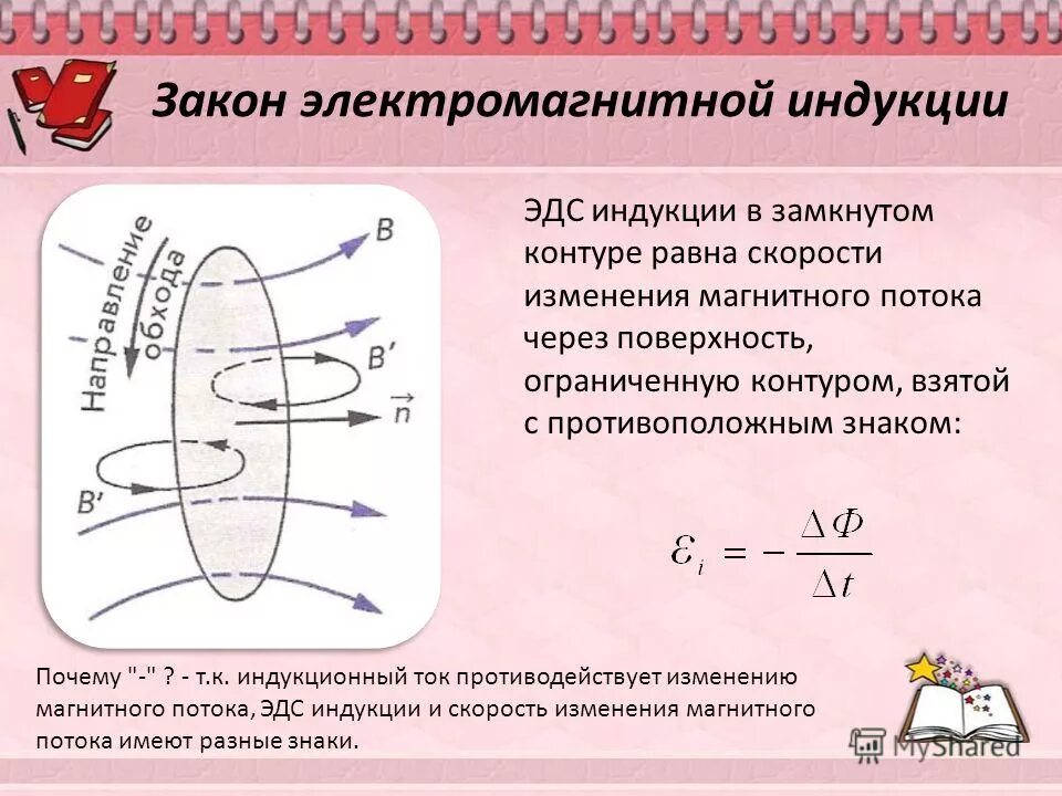 5 закон электромагнитной индукции. Магнитный поток поток магнитной индукции. формула магнитной индукции через магнитный поток. формула фарадея для электромагнитной индукции. изменение индукции магнитного поля магнитом.