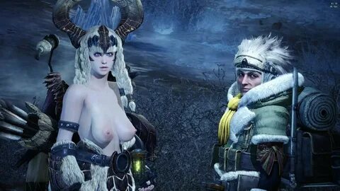 Monster Hunter: World Nude Mod Jiggles in the Freezing Cold.