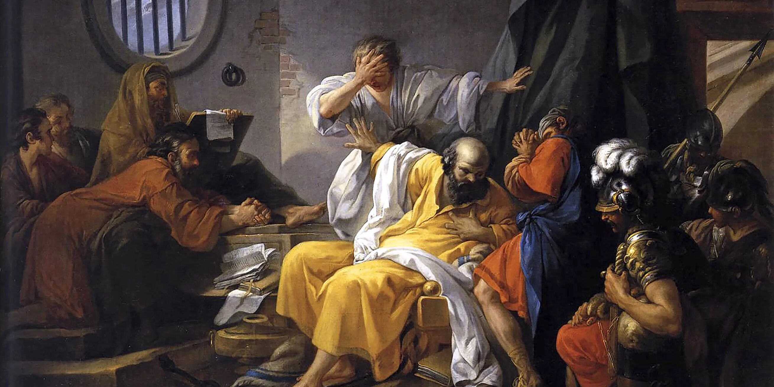 Смерть Сократа картина. Смерть Сократа Жак Луи.