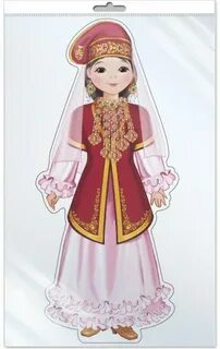 Татарский костюм нарисовать