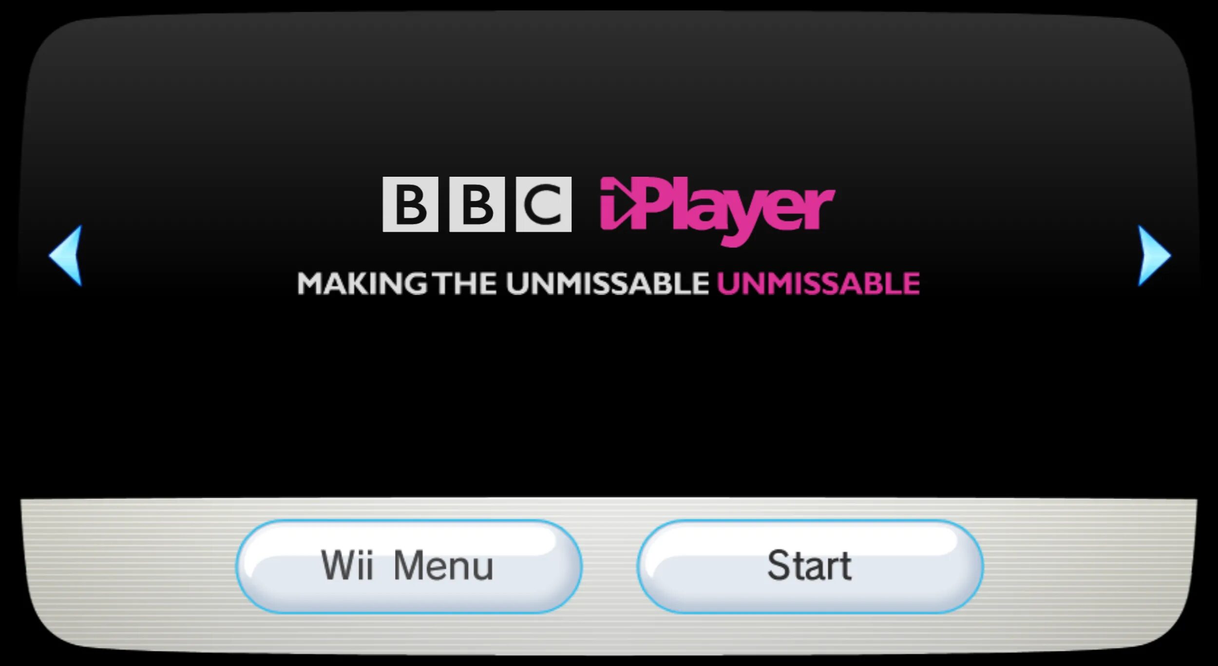 Bbc iplayer. Iplayer. wii menu. wii channels banners.