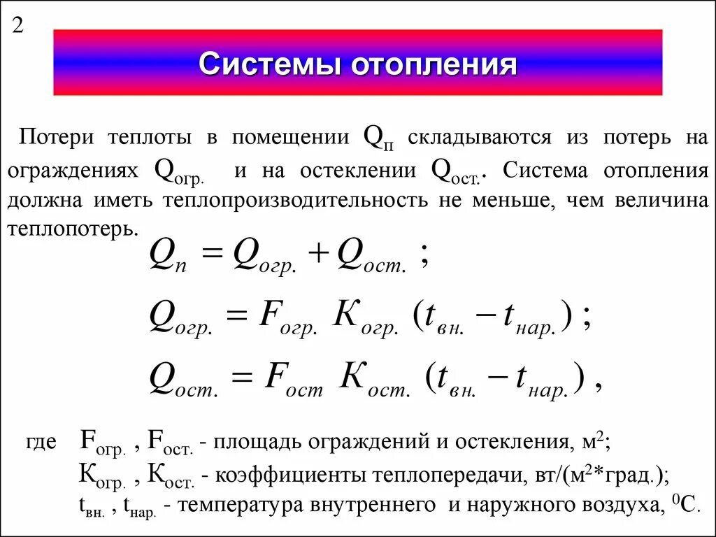 Потери теплоты. Потери тепла формула. Потери тепла в окружающую среду. Коэффициент потери тепла.