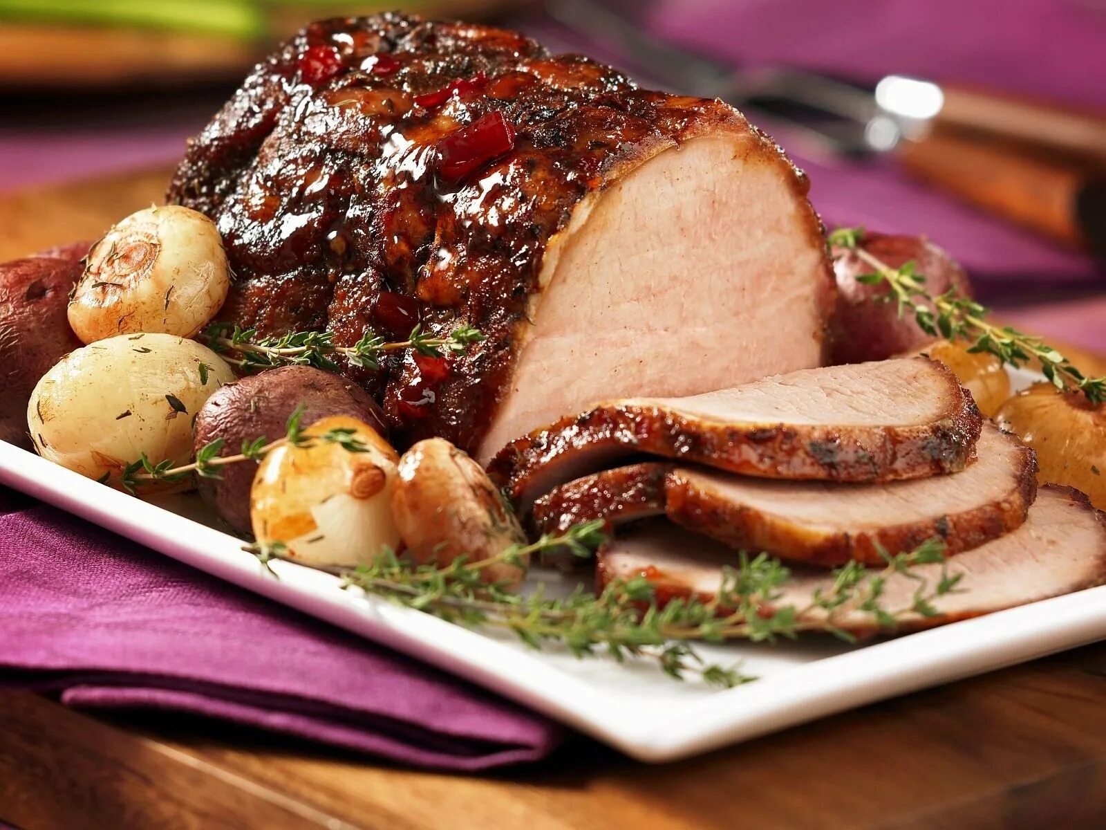 Schweinebraten. Баварский швайнбратен. Швайнебратен (Schweinebraten). Немецкая кухня