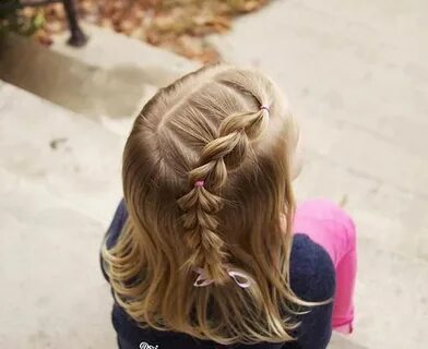 прическа для девочки на жидкие волосы