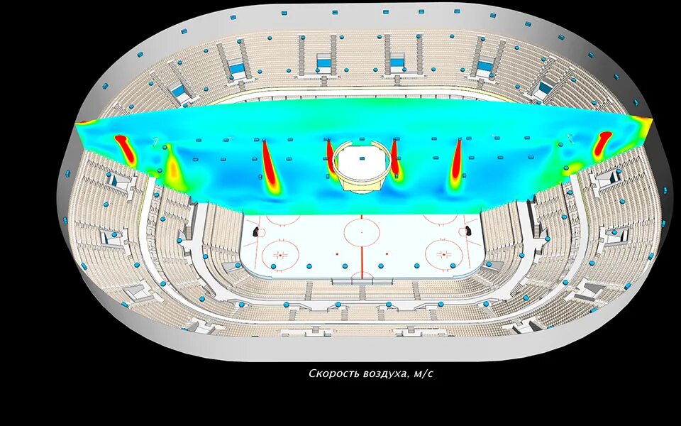 Моделирование вентиляционных потоков ледовой арены. Проектирование ледовой арены. Вентиляция ледовой арены. Ледовая Арена проект план. Система стадион