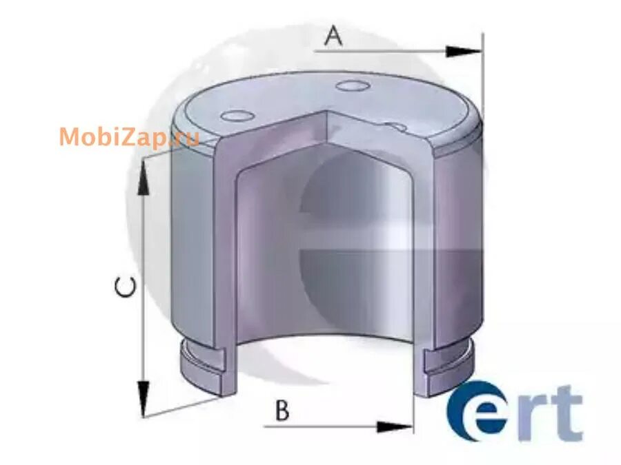 Корпус поршня. Поршень тормозного суппорта d45. Поршень Toyota 47731-60020. Поршень суппорта 150224-c ERT. Поршень суппорта ERT 150290c.