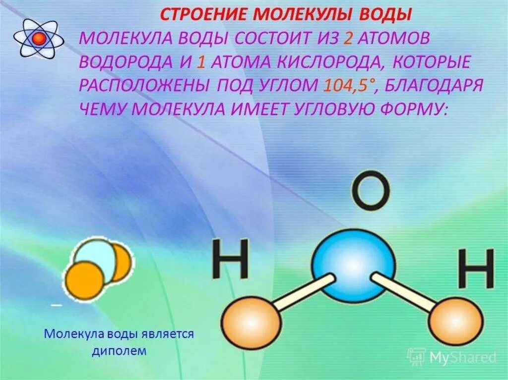 Молекула строение строение. Молекула воды. Строение воды. Молекула воды рисунок. Физика молекулы воды