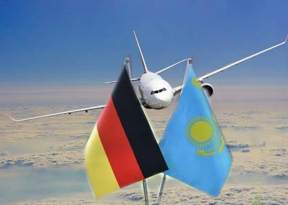 Германия для казахстанцев. Германия Казахстан. Самолет Казахстан. Германия и Казахстан фото.