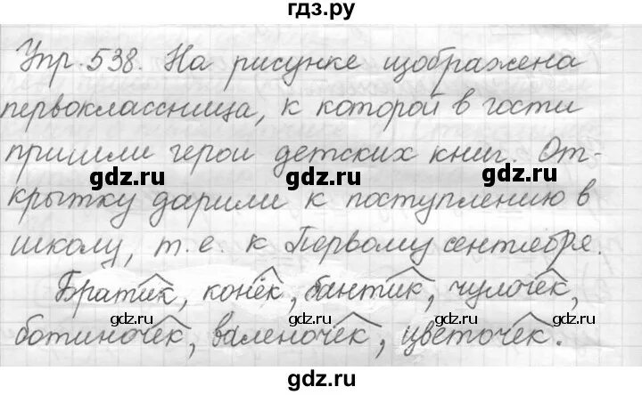 Русский язык страница 95 упражнение 538. Номер 538 по русскому языку 5 класс.