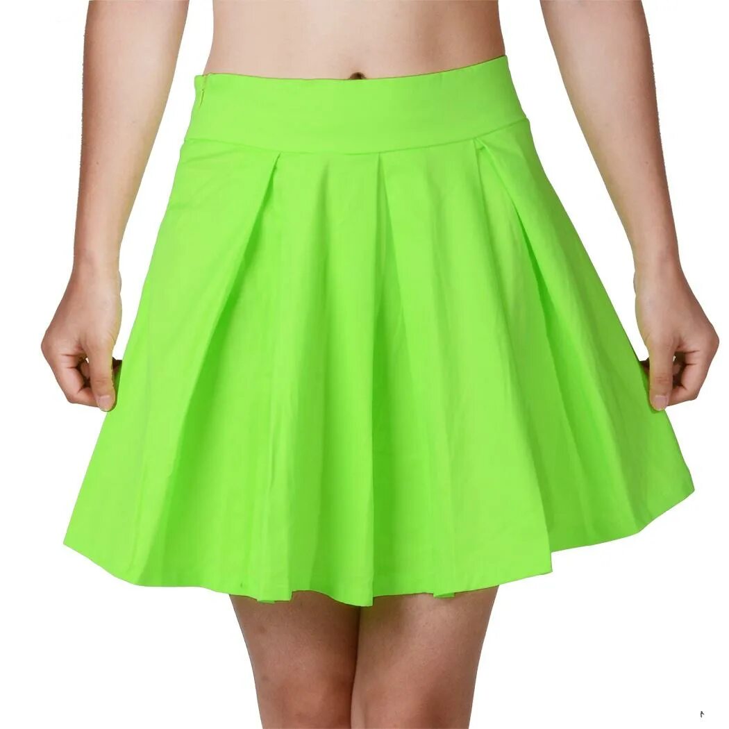 Салатовая юбка. Юбка зеленая. Ярко зеленая юбка. Зеленая мини юбка.