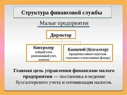 Цель финансовой службы
