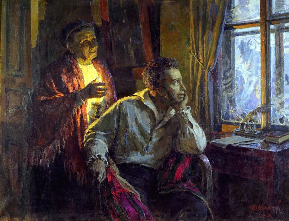 Зимний вечер пушкин образы. Пушкин и няня Арина Родионовна. Пушкин и няня в Михайловском. Пушкин и Арина Родионовна в Михайловском. Пушкин и Арина Родионова.