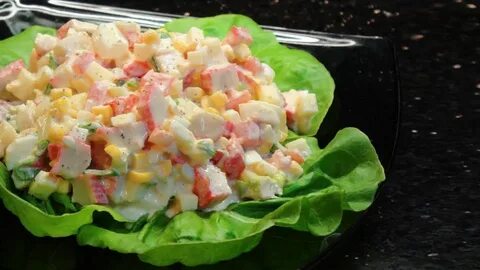 Крабовое мясо с кукурузой