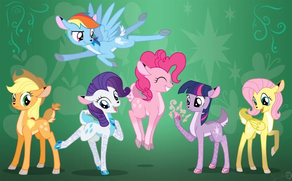 Мир поне. The Mane Six. Мой маленький пони Дружба это чудо.