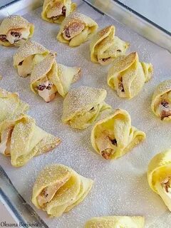 Слоеные печенья с орехами