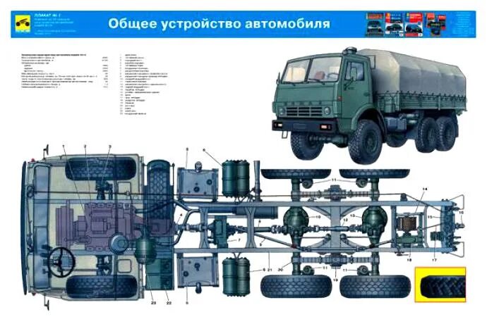 Общее устройство карта