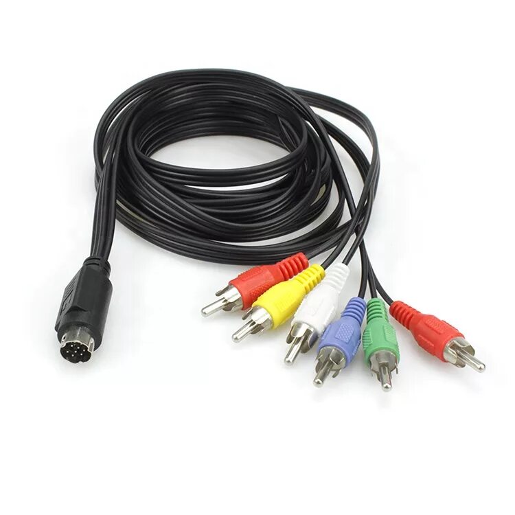 5.1 ch. Шнур MINIDIN 10pin - 3rca 1,5м (для aminet 110 Stream TV). Mini din 10 Pin шнур 5.1. Кабель din-6 RCA. MINIDIN 6-Pin RCA.