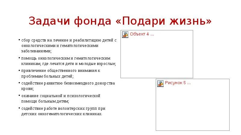 Подари жизнь сообщение. Задачи фонда. Фонд подари жизнь. Презентация благотворительного фонда. Акции фонда подари жизнь картинки с описанием.