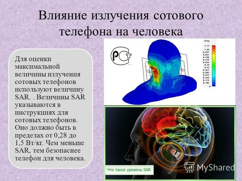 Влияние мобильного телефона на организм человека проект