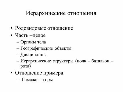 Иерархическое отношение между записями двух типов называется