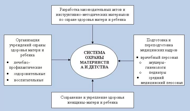 В чем заключаются меры защиты материнства. Структура учреждений охраны материнства и детства. Схема системы охраны материнства и детства. Российская система охраны материнства и детства. Этапы системы охраны материнства и детства.