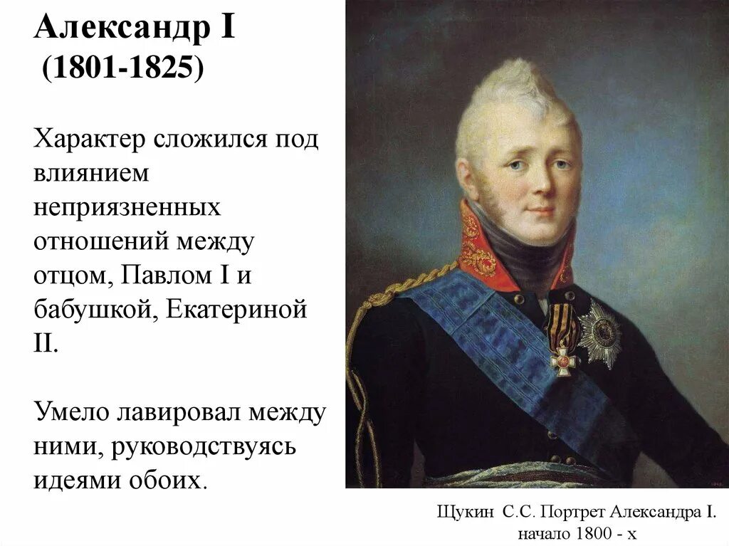 Функции александре 1