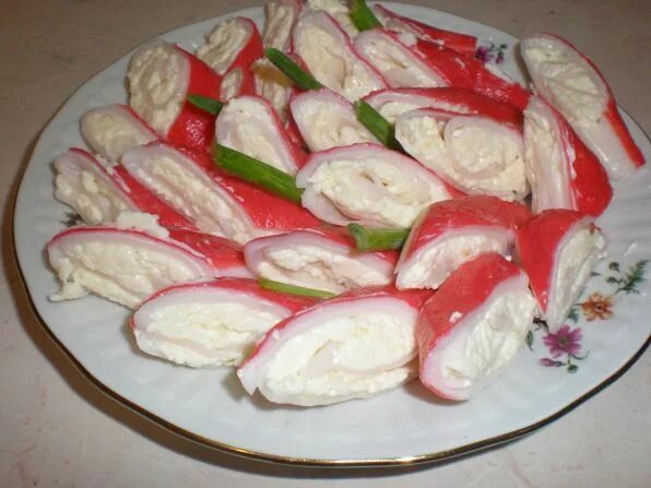 как сделать с палочек крабов рулетики