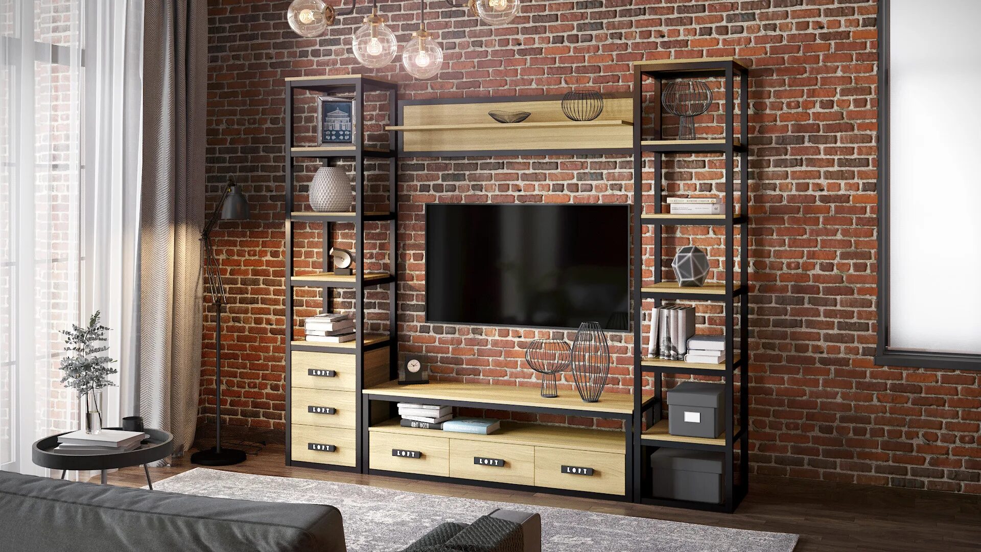 Стенка Myloft 4 купить в Москве от производителя - mebel-up.ru
