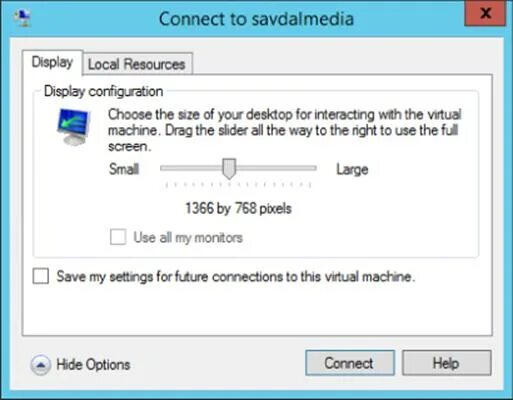 Display resources