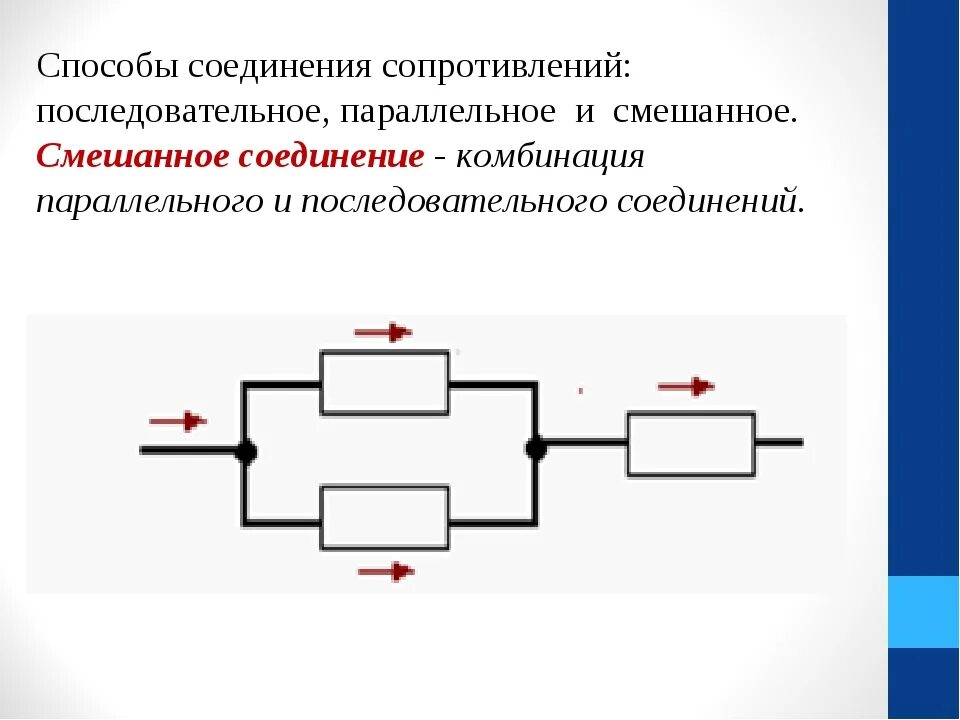 Какие есть соединения резисторов