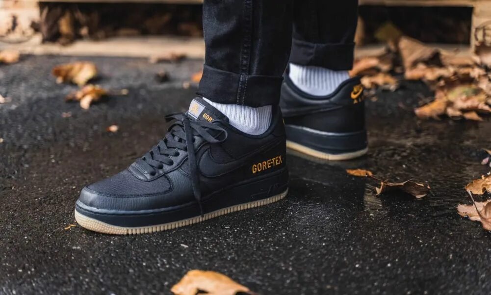 Nike Air Force 1 Gore-Tex Black. Nike Air Force 1 Low Gore-Tex. Nike Air Force 1 Low Gore-Tex Black. Gore Tex Nike Air Force 1 черные. Купить аир форсы мужские