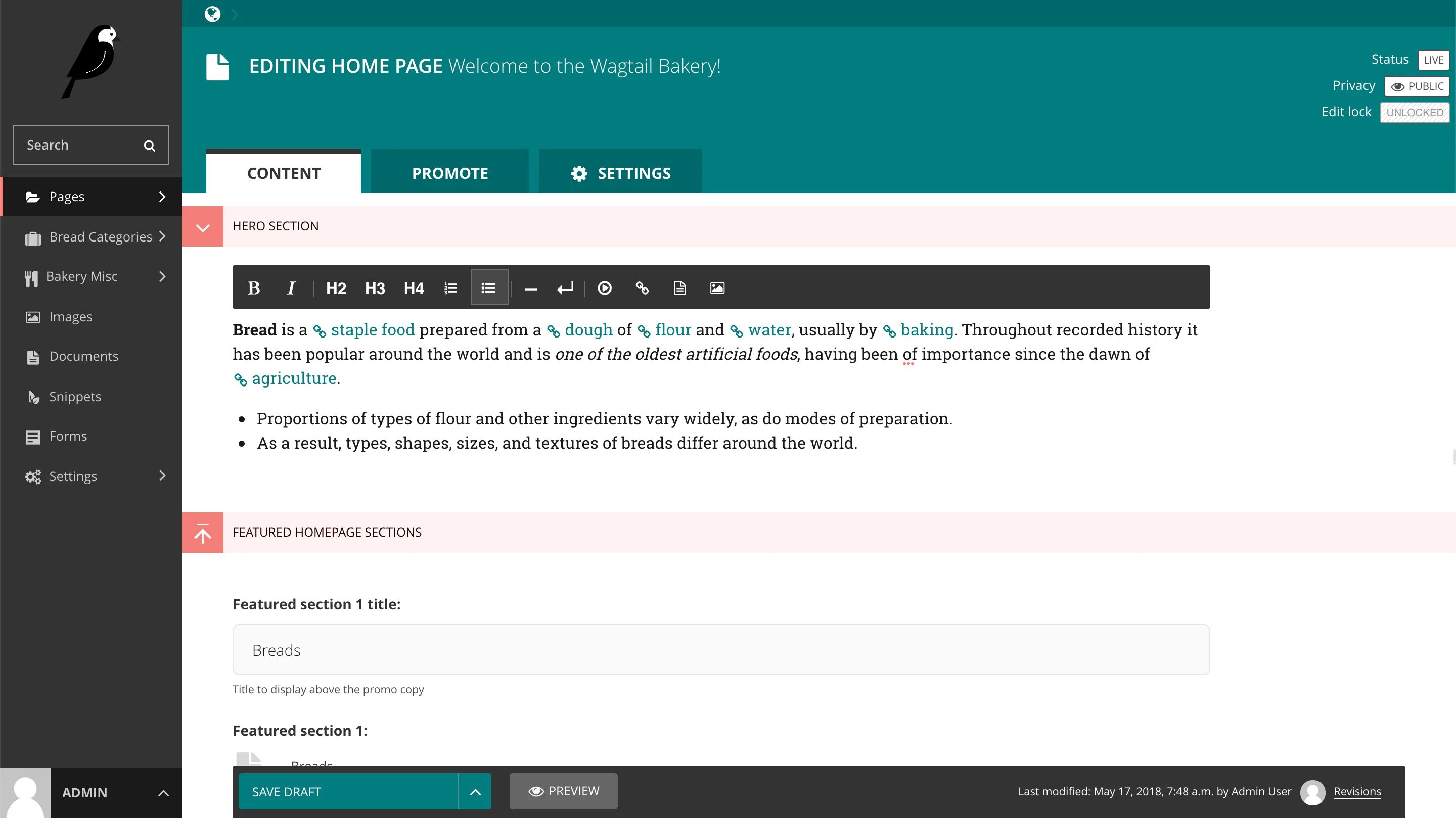Rich editor. Django wagtail. rich text editor. django wagtail home_page. django rich text.