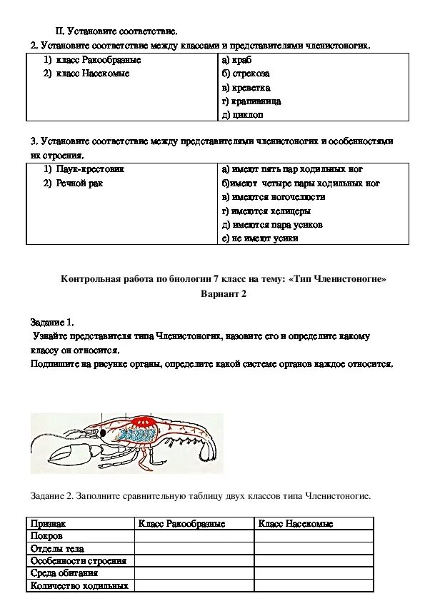 Контрольный тест по биологии 7 класс. Проверочная работа по биологии 7 класс класс насекомые. Тип Членистоногие 7 класс биология контрольная работа. Контрольная 7 класс биология. Контрольная работа по биологии 7 класс Членистоногие.