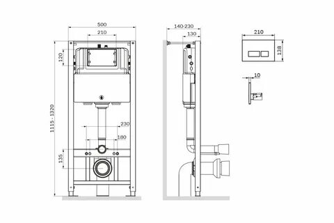 I012704 pro инсталляция для подвесного унитаза