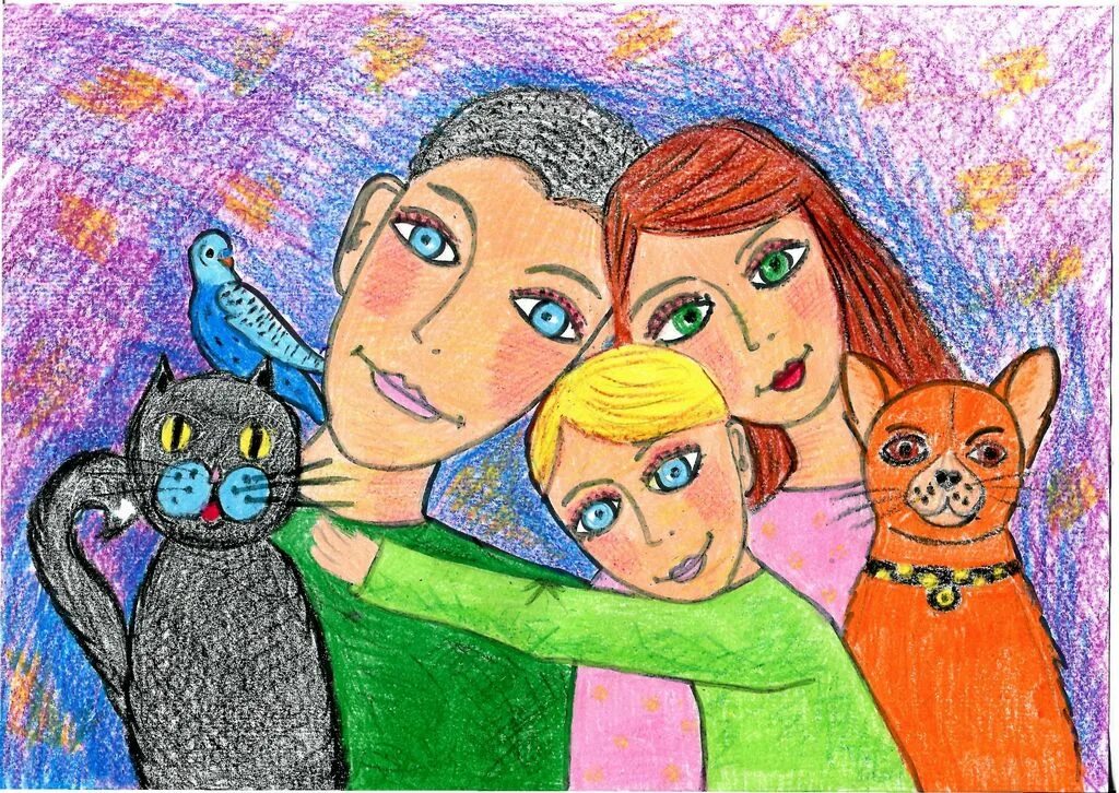 Рисунки получились. Итоги конкурса рисунков моя семья. Международный детский конкурс моя семья. Тема рисунков популярная. Рисунок я и моя семья сказки.