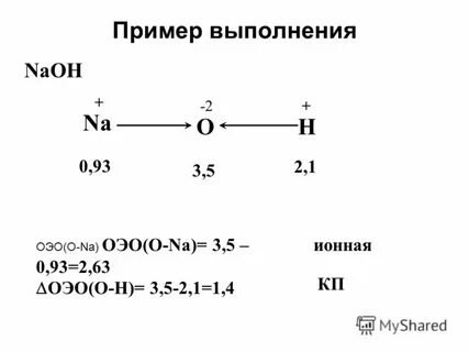 Тип связи naoh