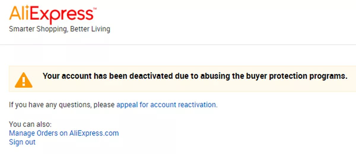 Your account is not active