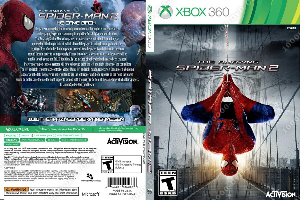 Spider man 2 Xbox 360. Обложки the amazing Spider man 2 Xbox 360. Amazing Spider man Xbox 360 обложка. Игры на Xbox 360 Spider man. Игра паук 360