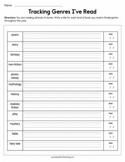 Reading genres
