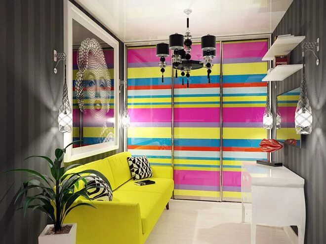 Серый и желтый в интерьере. Цветные студии. Цветовые решения в интерьере. Современные фотостудии. Цветные студии.