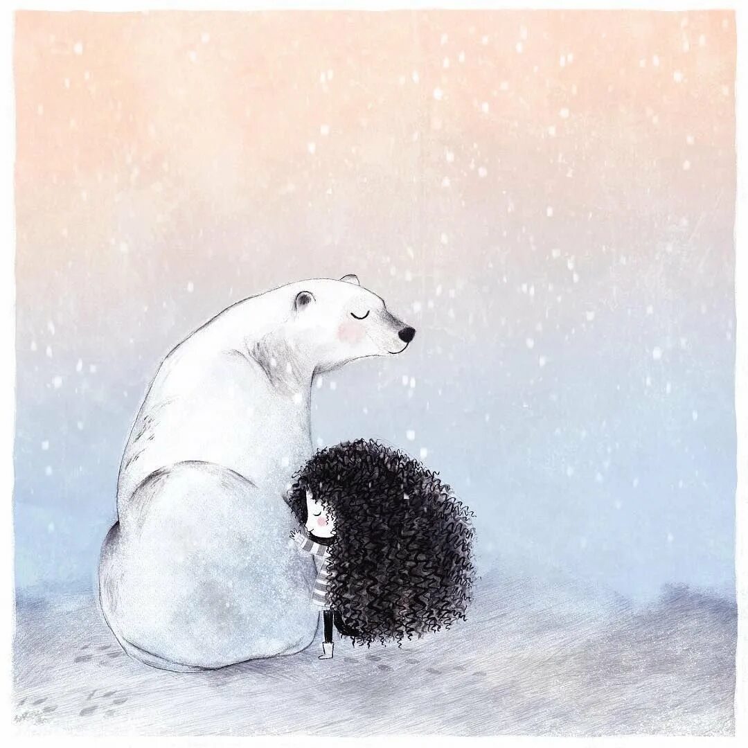 Белый мишка девочка. Гладит медведя. Снегурочка с медвежонком. Картинки на рабочий стол фэнтези. Белый мишка девочка.