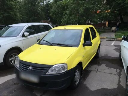 Рено логан желтый