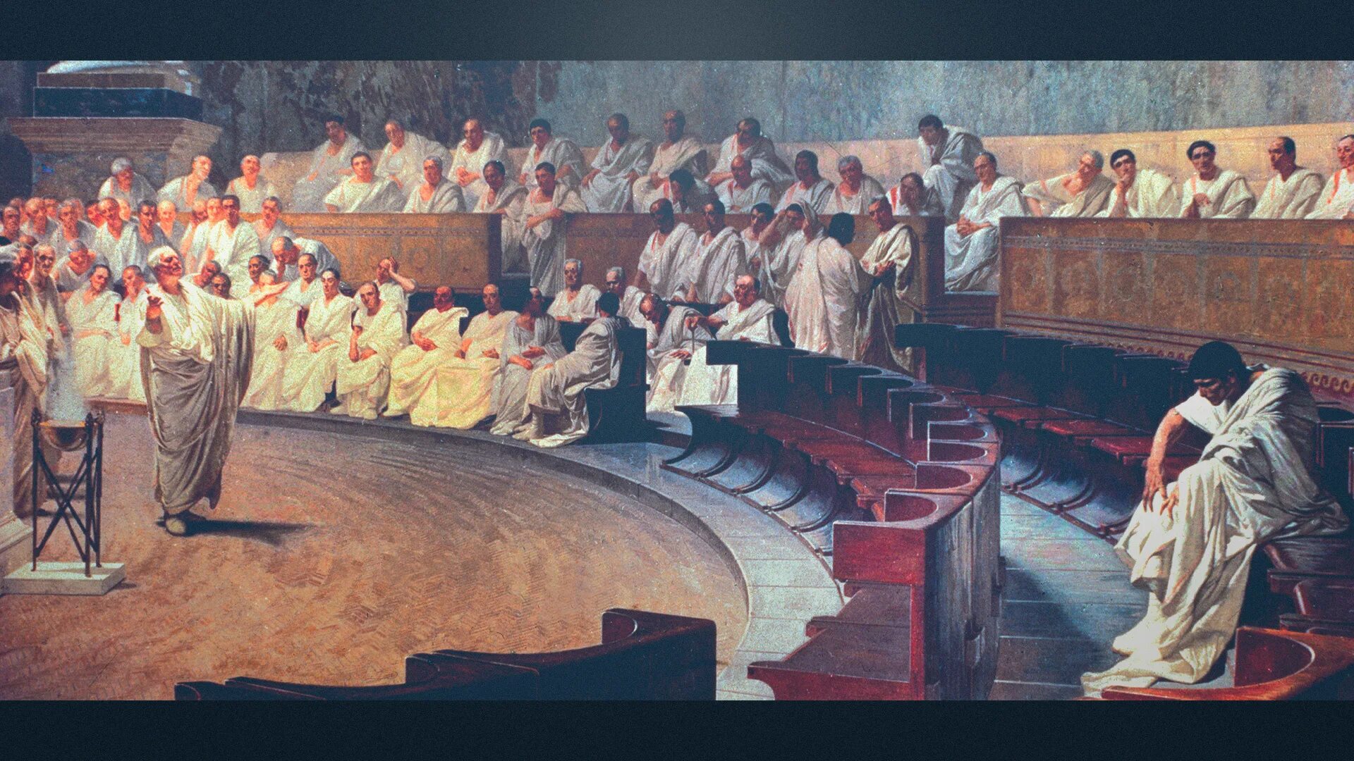Политика древнего рима. Сенат в древнем Риме. Чезаре Маккари (1888) заседание Римского Сената. Суд присяжных гелиэя в Афинах. Римский оратор.