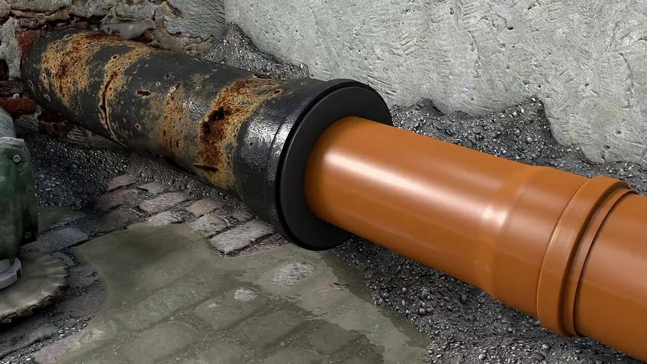 Как соединить железную трубу с пластиковой