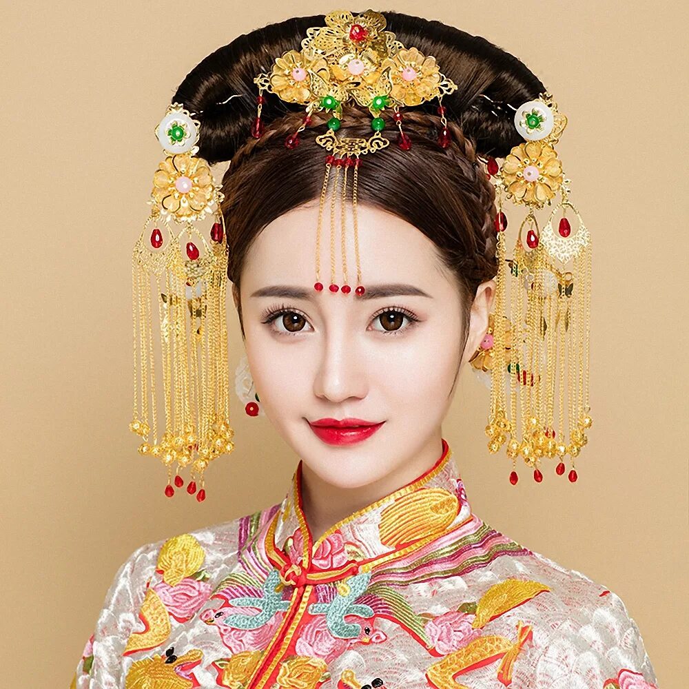 китайские украшения для волос традиционные. китайские украшения для волос. китайские прически женские. китайские украшения для волос. китайские прически.