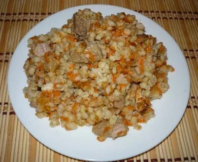 Каша перловая с мясом домашняя