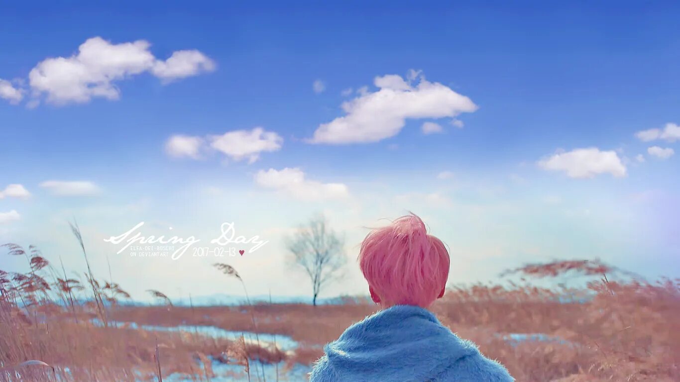 Bts spring. Bts спринг дей. чимин спринг дэй. 봄날 bts. чимин spring day.