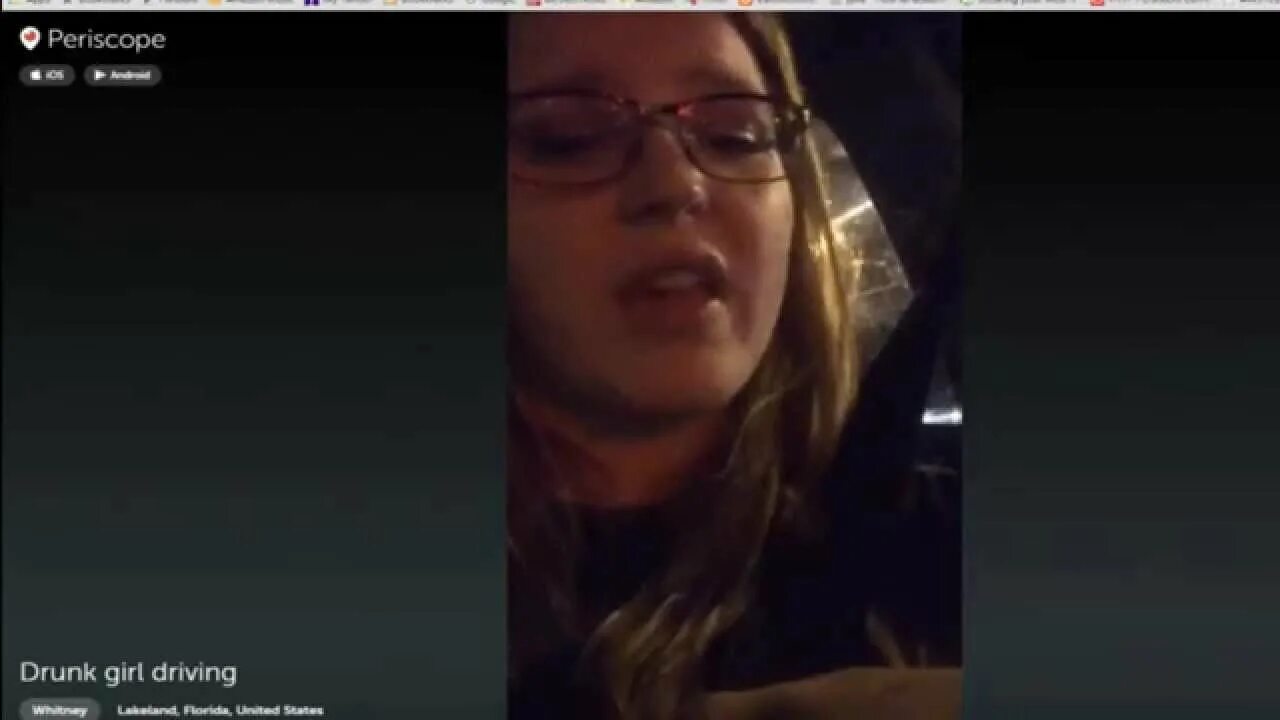 Periscope Rising. Перископ drunk girl.